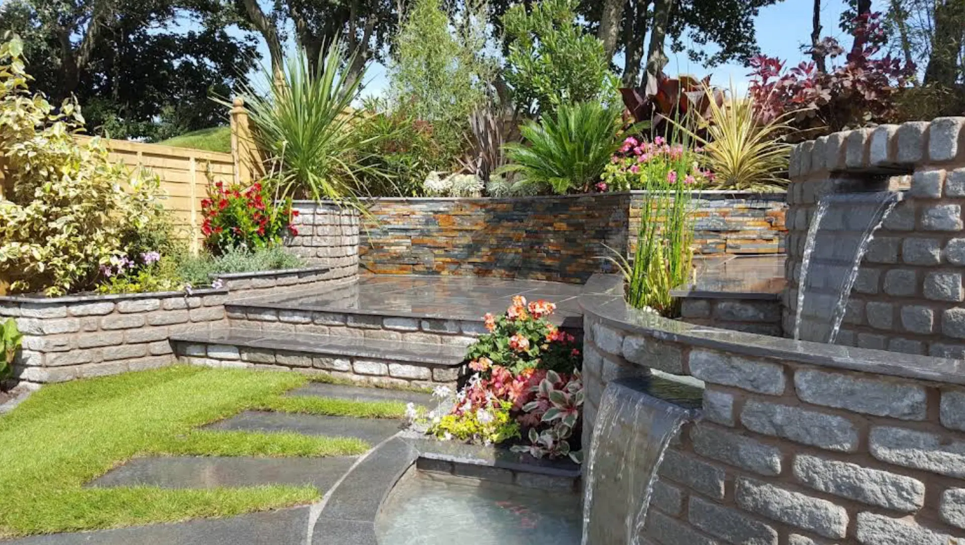 Water Features landscaping by Rose Gardens